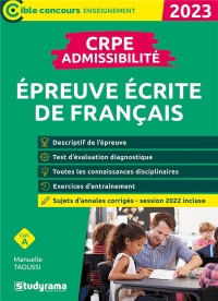 CRPE – Admissibilité – Épreuve de français (Concours 2023): Inclus sujets 2022