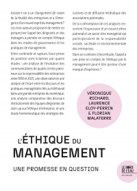 L’éthique dans les discours managériaux : la construction d’un ethos managérial dans un monde incertain ?