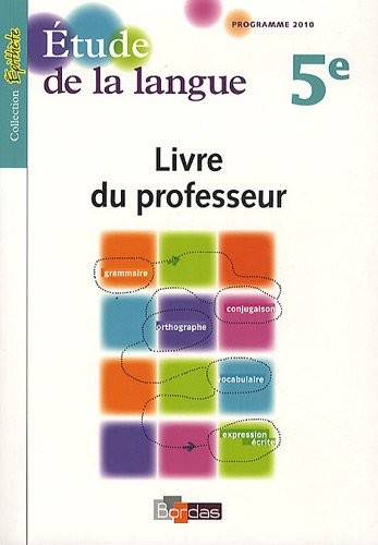 Épithète 5e • Étude de la langue • Livre du professeur