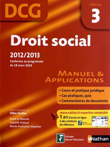 DROIT SOCIAL EPREUVE 3 DCG