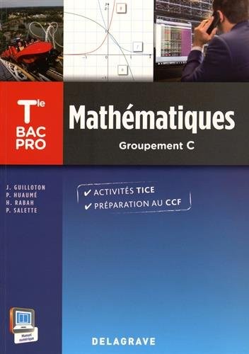 Mathématiques Tle Bac Pro (2015), groupement C - Pochette élève