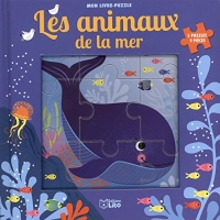 Mon livre puzzle 9 pièces: Les animaux de la mer - Dès 2 ans