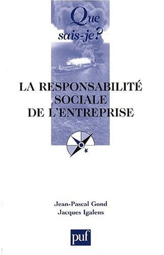 La responsabilité sociale de l'entreprise