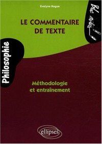 Le commentaire de textes de philosophie