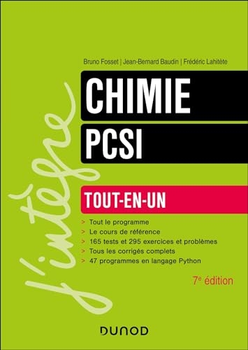 Chimie tout-en-un PCSI - 7e éd.