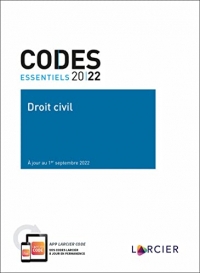 Code essentiel Droit civil 2022 - À jour au 1er septembre 2022