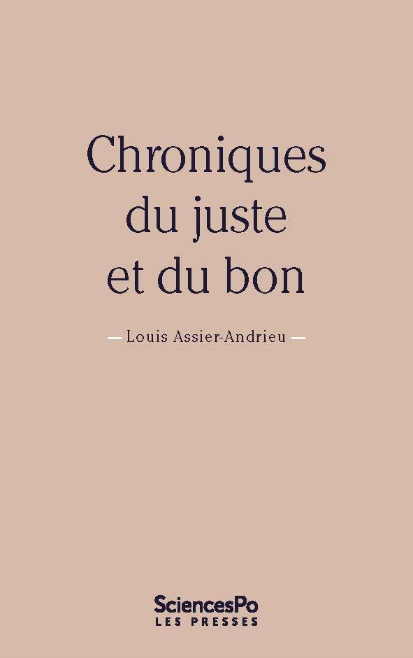 Chroniques du juste et du bon