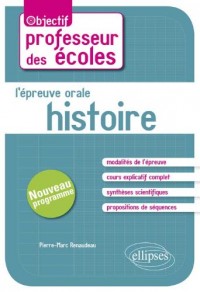 L'Épreuve Orale Histoire CRPE Nouveau Programme