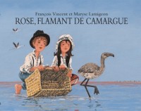 Rose, flamant de Camargue