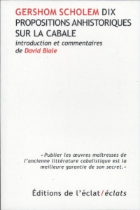 Dix propositions anhistoriques sur la cabale