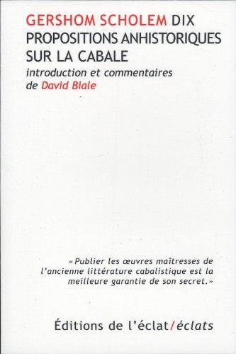 Dix propositions anhistoriques sur la cabale