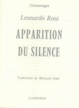 Apparition du silence