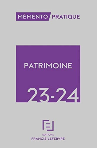 Mémento Patrimoine 2023 2024