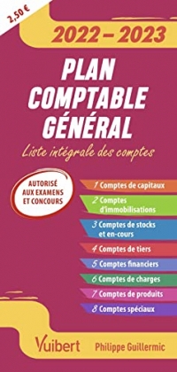 Plan comptable général 2022-2023: Liste intégrale des comptes