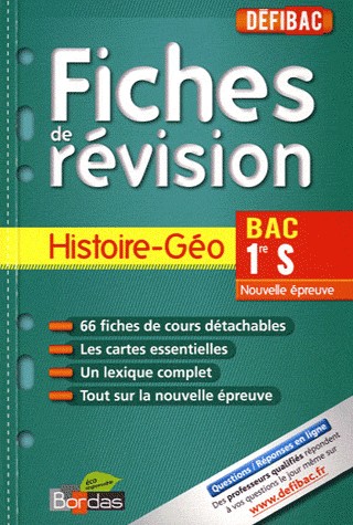 Histoire-Géo Bac 1e S : Fiches de révision