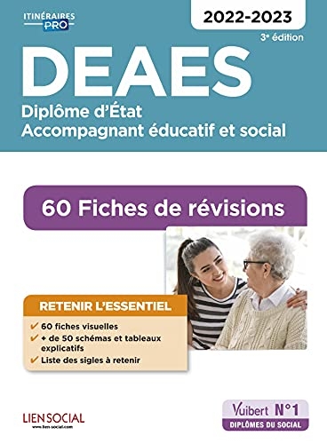 DEAES - 60 Fiches de révisions: Diplôme d'État d'accompagnant éducatif et social - 2021-2022