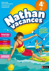 Cahier de Vacances 2019 de la 4ème vers la 3ème - Toutes les matières - Nathan Vacances collège