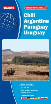 Chili, Argentine, Paraguay, Uruguay - Carte routière et touristique