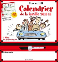 Calendrier de la Famille Max et Lili 2015-2016