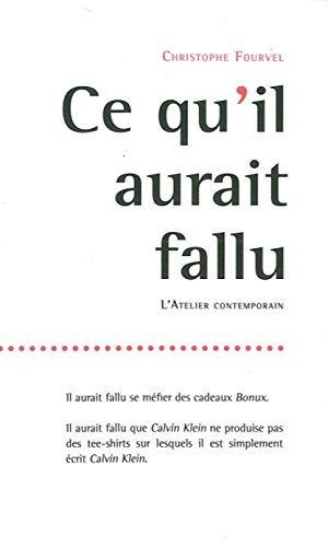 Ce qu'il aurait fallu