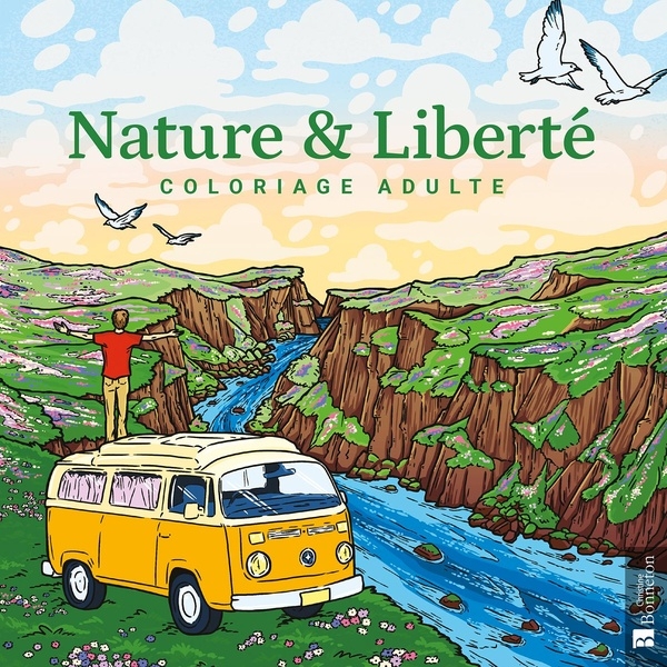 Nature & Liberté. Coloriage adulte