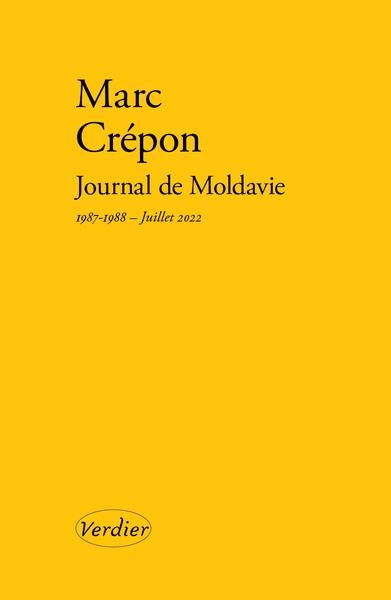 Journal de Moldavie: 1987-1988 et juillet 2022