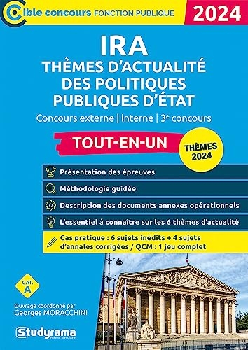 Concours des IRA – Thèmes d’actualité des politiques publiques d’État: Concours externe – Concours interne – 3e concours