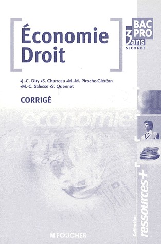 Economie Droit corrigés (Ancienne Edition)