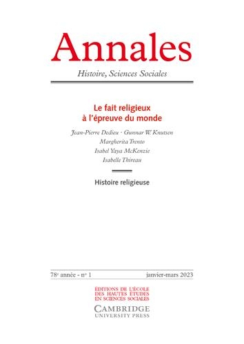 Annales. Histoire Sciences Sociales, n° 2/2023