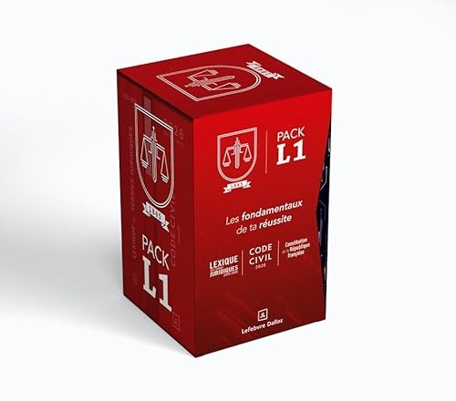 Pack L1 2026 : Code civil - Lexique des termes juridiques - Constitution de la République Fr. 24e