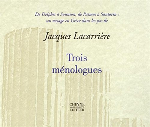 Trois ménologues