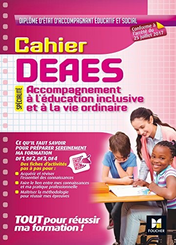 Cahier - DEAES - Accompagnement à l'éducation inclusive et à la vie ordinaire