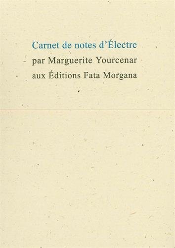 Carnet de notes d'Electre