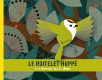 Le roitelet huppé. un oiseau turbulent: un oiseau turbulent