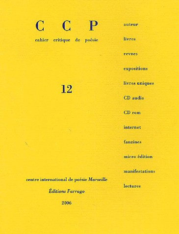 Cahier Critique de Poésie: Dossier Gabriel/le Guez Ricord