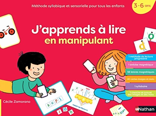 J'apprends à lire en manipulant - 3-6 ans - Méthode syllabique et sensorielle pour tous les enfants
