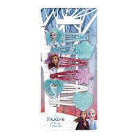 DISNEY La Reine des Neiges 2 Accessoires Coiffure Clic Clacs Pailletés Elsa/Anna/Olaf 6 Pièces