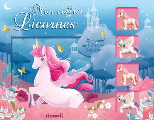 Mon coffret licornes – Coffret recueil et 4 figurines – Dès 3 ans