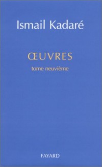 Oeuvres complètes, tome 9