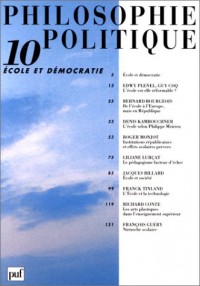 Philosophie politique n°10 -  Ecole et democratie