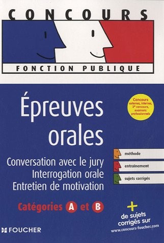 Epreuves orales catégories A et B : Conversation avec le jury, interrogation orale, entretien de motivation (Ancienne Edition)