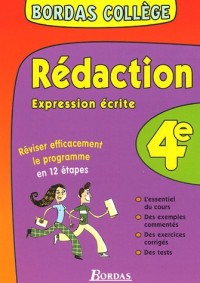 BORDAS COLLEGE EXPRESSION ECRITE 4E NP (Ancienne Edition)