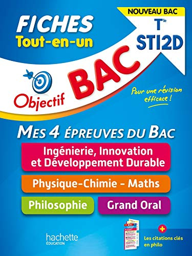 Objectif BAC Fiches Tout-en-un Term STI2D - Nouveaux programmes