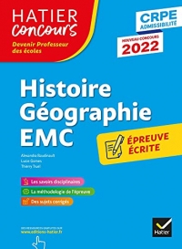 Histoire-Géographie-EMC- CRPE 2022 - Epreuve écrite d'admissibilité