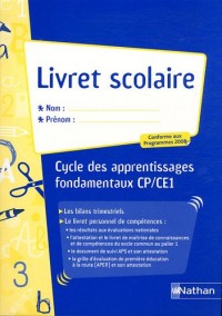 Livret scolaire Ecole élémentaire cycle 2 : Programmes 2008
