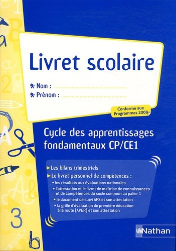 Livret scolaire Ecole élémentaire cycle 2 : Programmes 2008