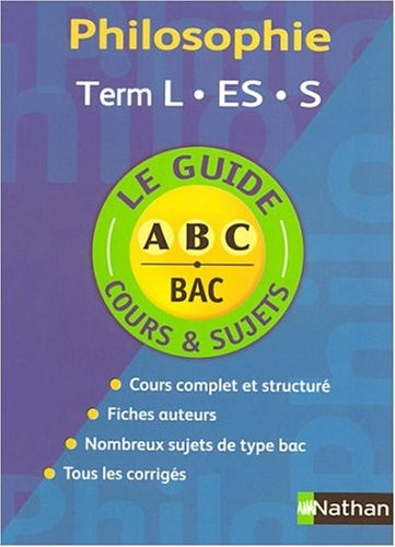 Philosophie Tle L, ES, S