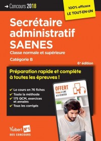 Concours secrétaire administratif et saenes, catégorie B