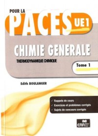 Chimie générale : Tome 1, Thermodynamique chimique