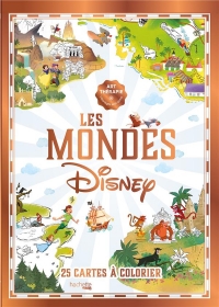 Grand bodoni Disney Cartes du Monde à colorier